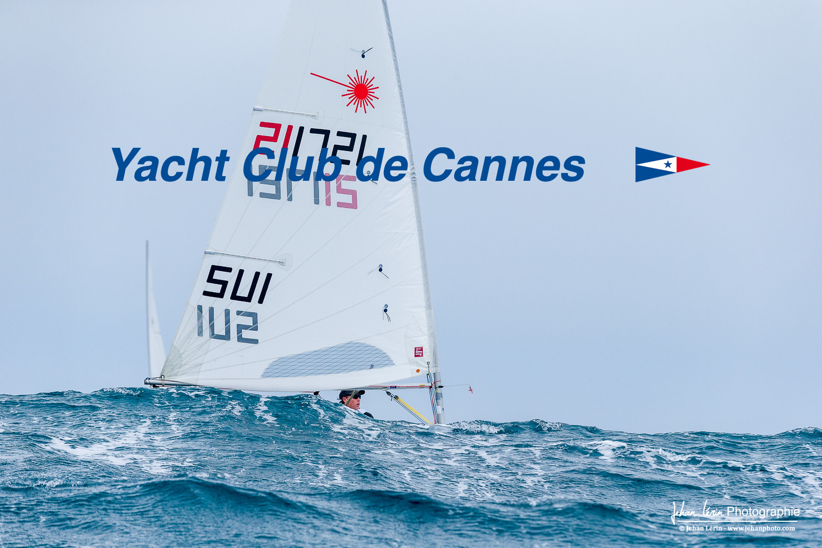 JB Bernaz et les ILCA du Yacht Club de Cannes dans la brise