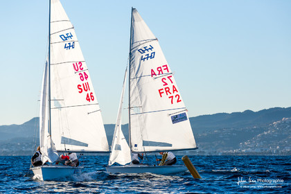 Entrâinement des équipes de 470 Mixte - Paris2024