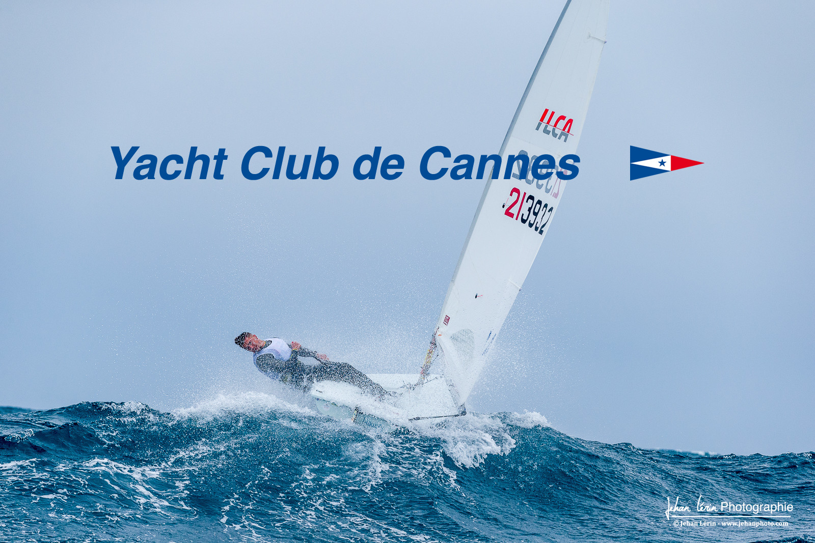 JB Bernaz et les ILCA du Yacht Club de Cannes dans la brise